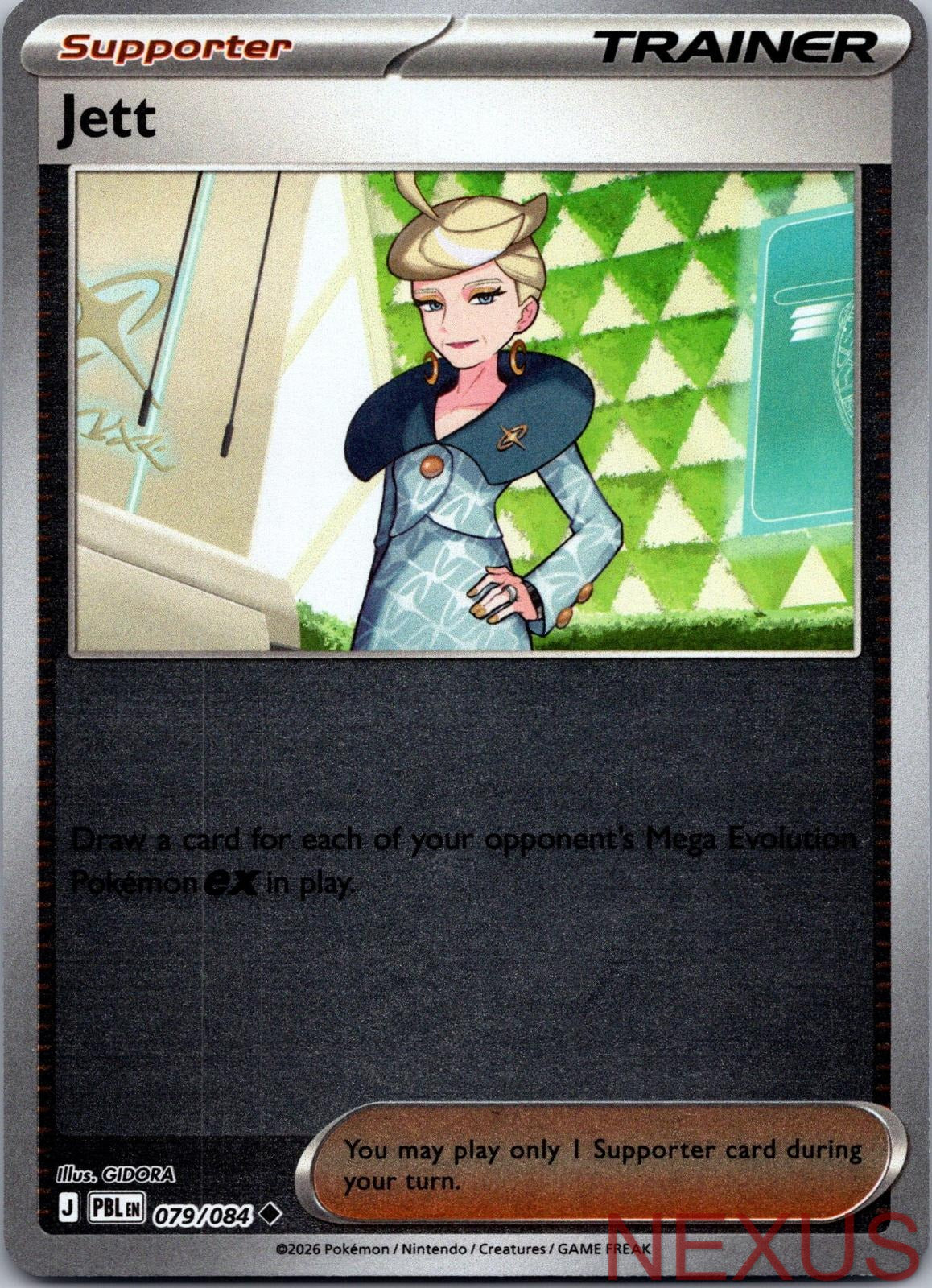Jett 079/084 Uncommon Reverse Holo Near Mint