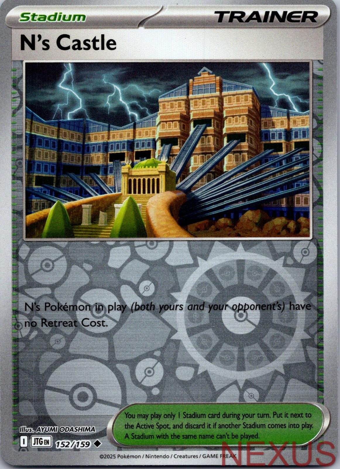 N's Castle 152/159 Uncommon Reverse Holo Near Mint