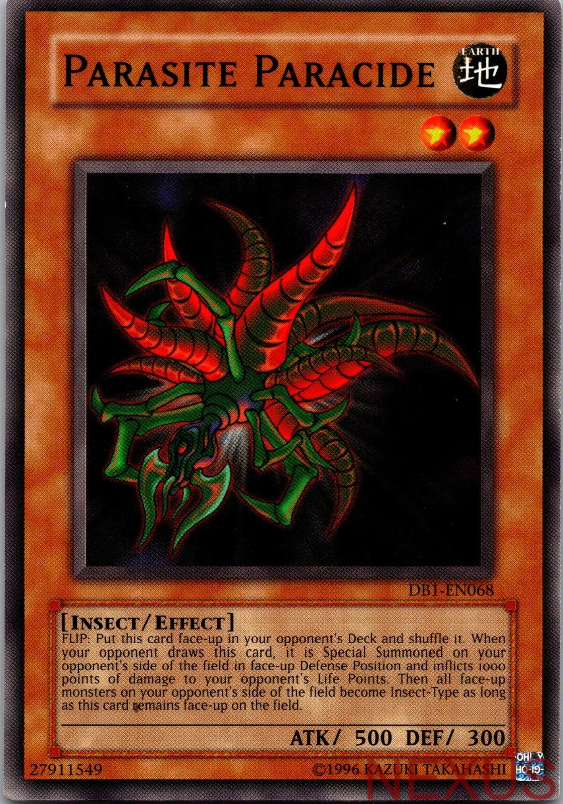 Parasite Paracide DB1-EN068 Common Dark Beginning 1 Yu-Gi-Oh Unlimited Near Mint