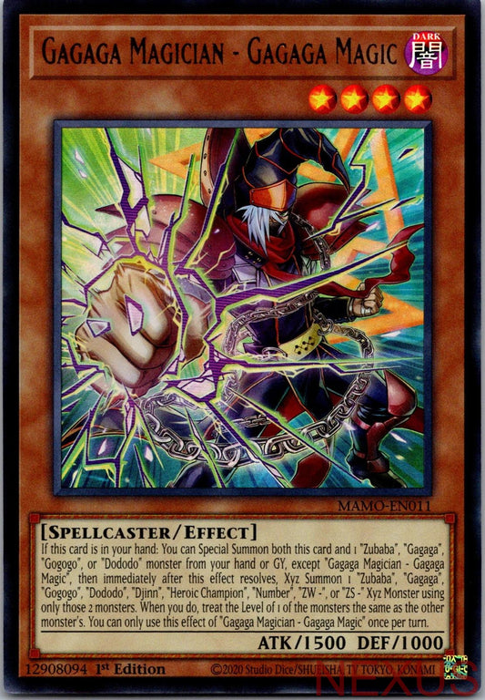 Gagaga Magician - Gagaga Magic MAMO-EN011 Yu-Gi-Oh 1st Edition NM