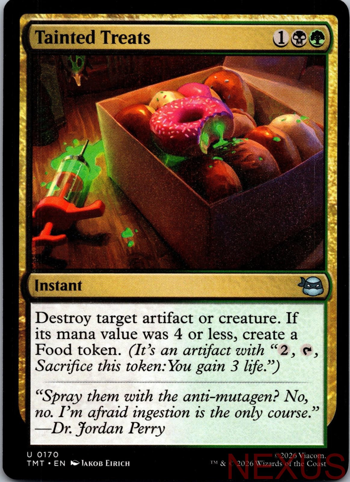 Tainted Treats 0170 Teenage Mutant Ninja Turtles Magic: The Gathering NM