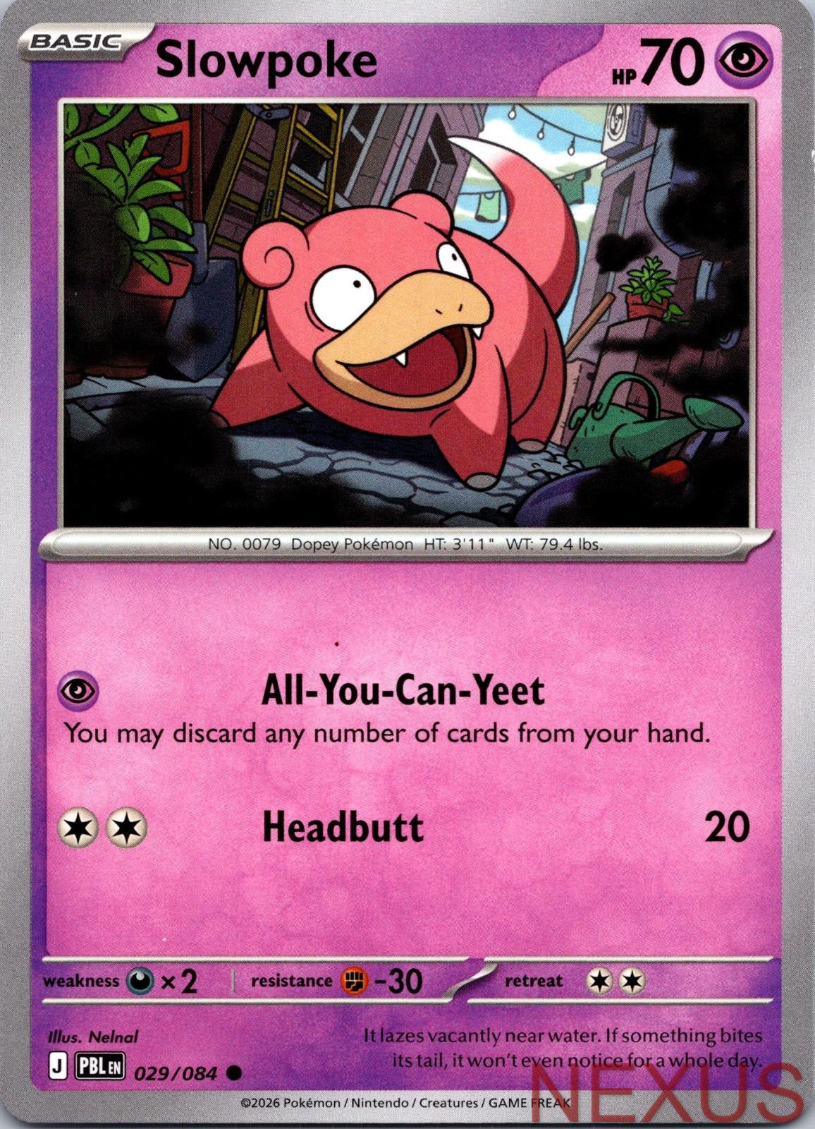 Slowpoke 029/084 Common Near Mint