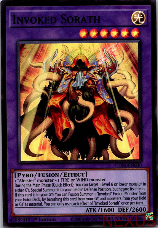 Invoked Sorath CORI-EN030 Super Rare Chaos Origins 1st Edition Near Mint
