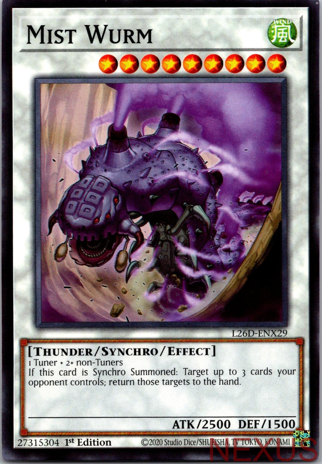 Mist Wurm L26D-ENX29 Common Legendary Modern Decks 2026 1st Edition Near Mint