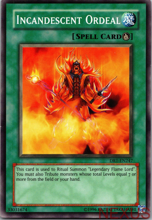 Incandescent Ordeal DR1-EN247 Dark Revelation Volume 1 Yu-Gi-Oh Unlimited NM