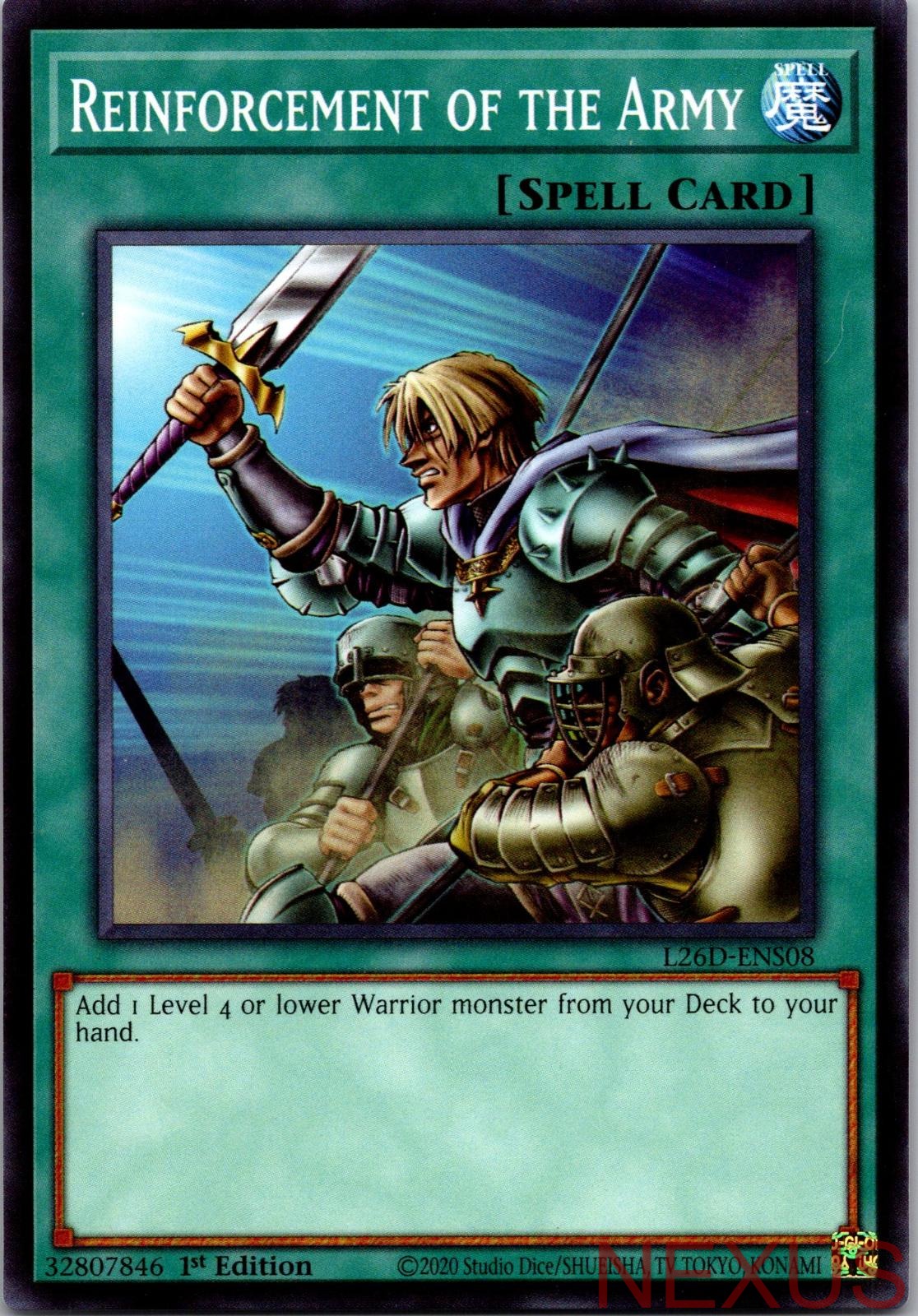 Reinforcement of the Army L26D-ENS08 Legendary Modern Decks 2026 1st Edition NM
