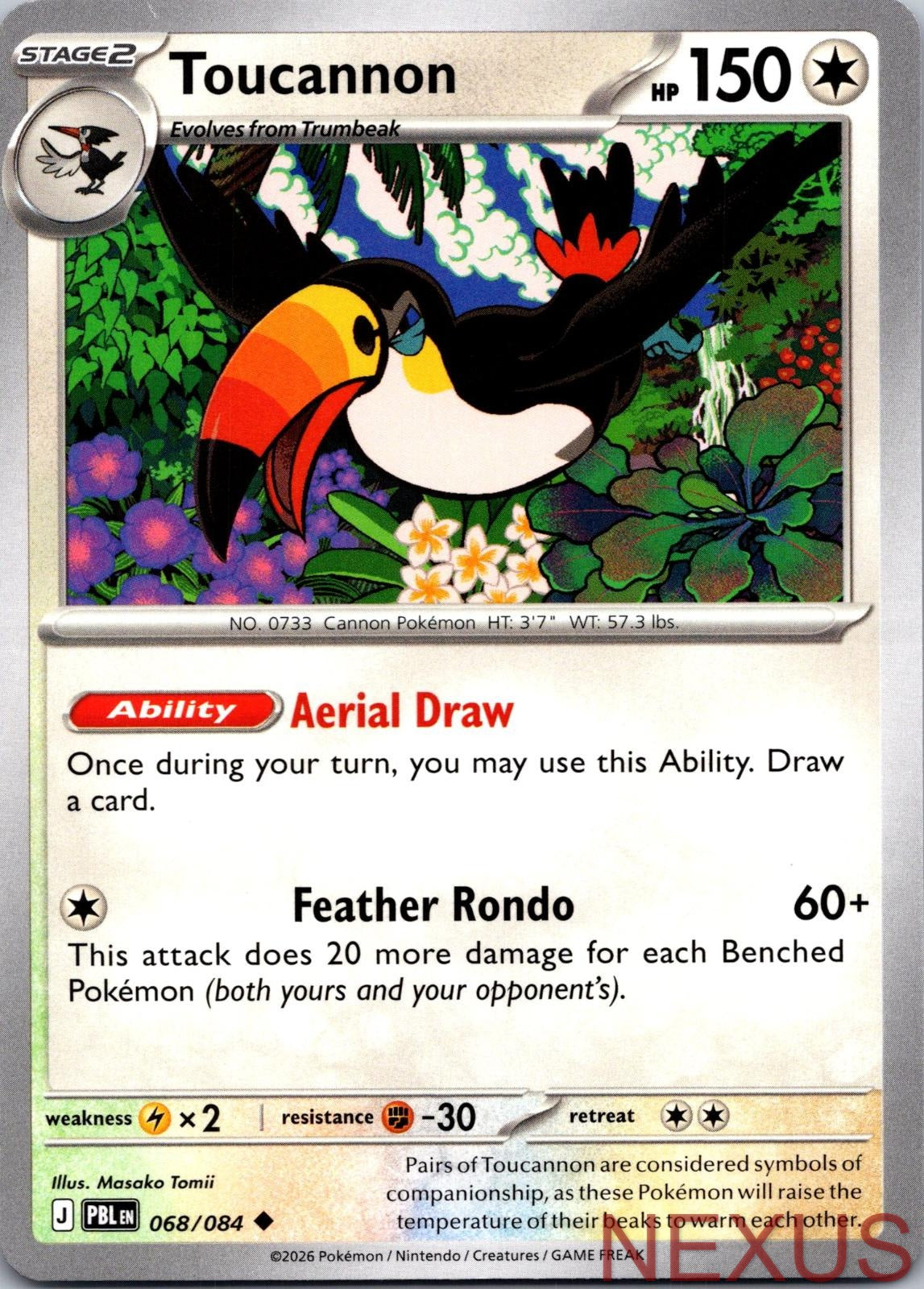Toucannon 068/084 Uncommon Near Mint