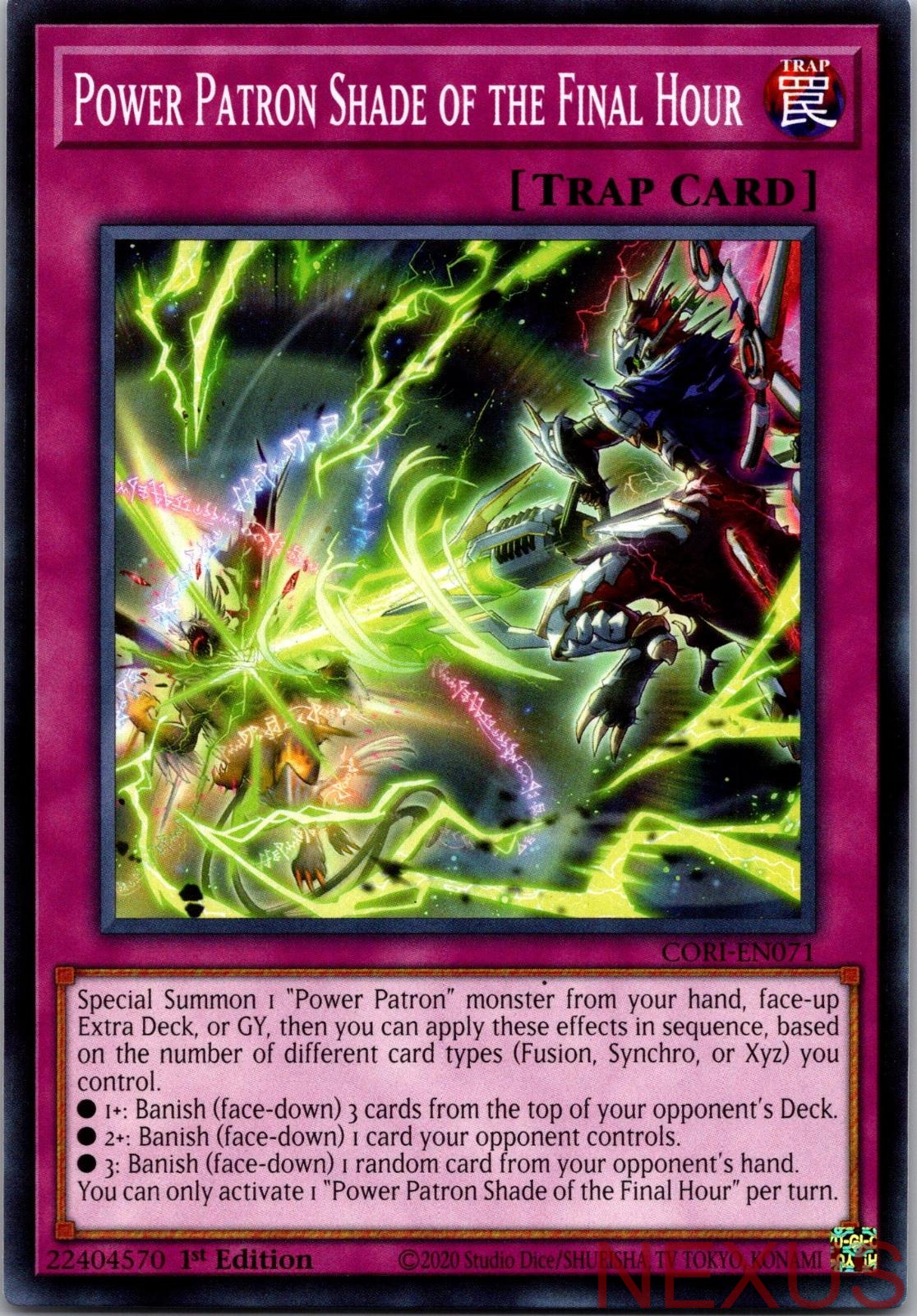 Power Patron Shade of the Final Hour CORI-EN071 1st Edition NM