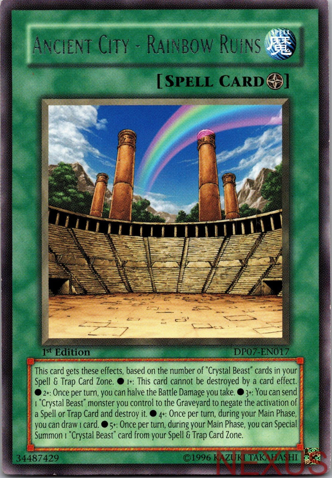 Ancient City - Rainbow Ruins DP07-EN017 Rare 1st Edition Lightly Played