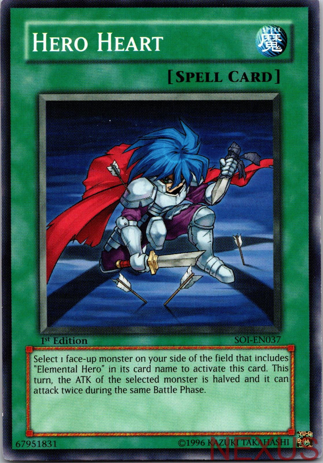 Hero Heart SOI-EN037 Common 1st Edition Lightly Played