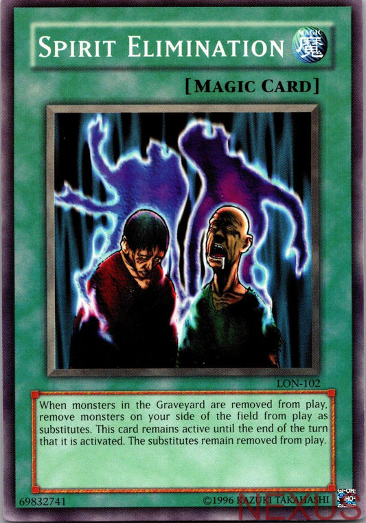 Spirit Elimination LON-102 Common Labyrinth of Nightmare Unlimited Near Mint
