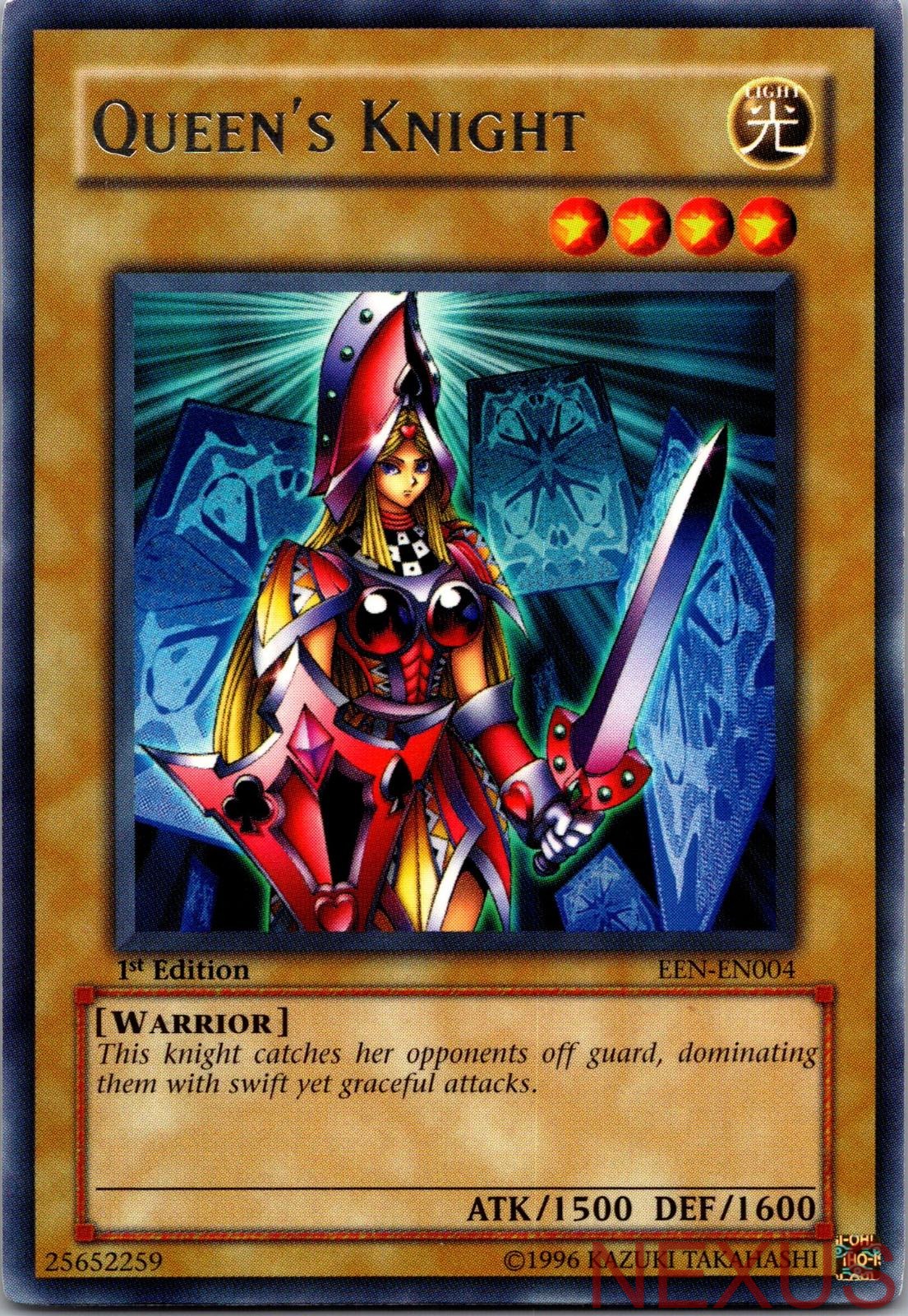 Queen's Knight EEN-EN004 Rare Elemental Energy Yu-Gi-Oh 1st Edition Near Mint