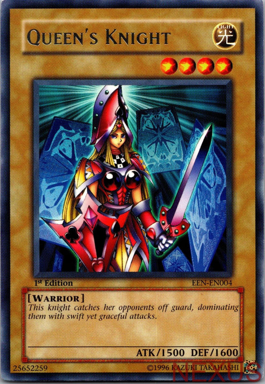 Queen's Knight EEN-EN004 Rare Elemental Energy Yu-Gi-Oh 1st Edition Near Mint