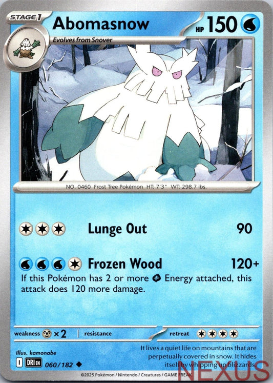 Abomasnow 060/182 Uncommon Near Mint