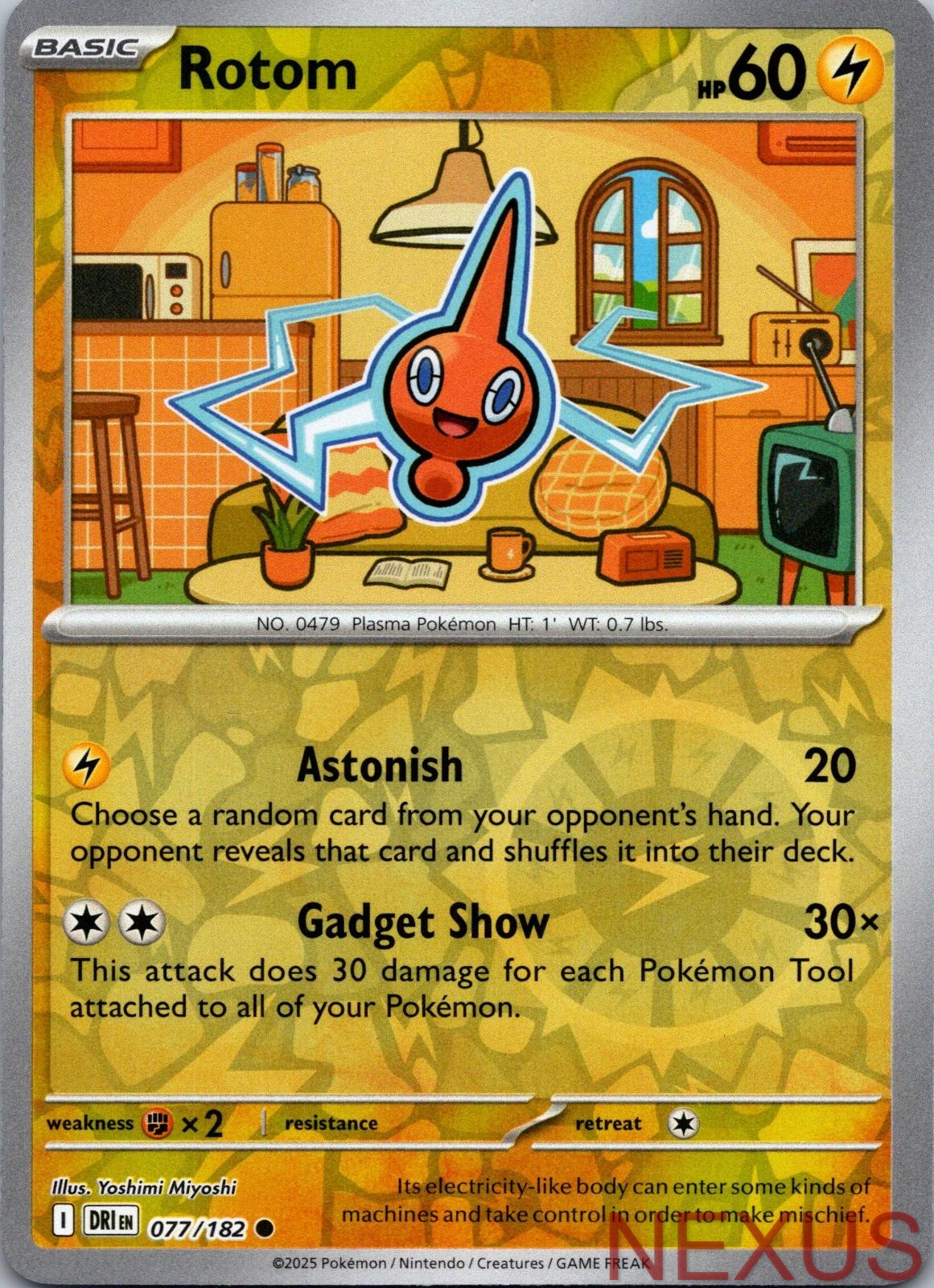 Rotom 077/182 Common Reverse Holo Near Mint