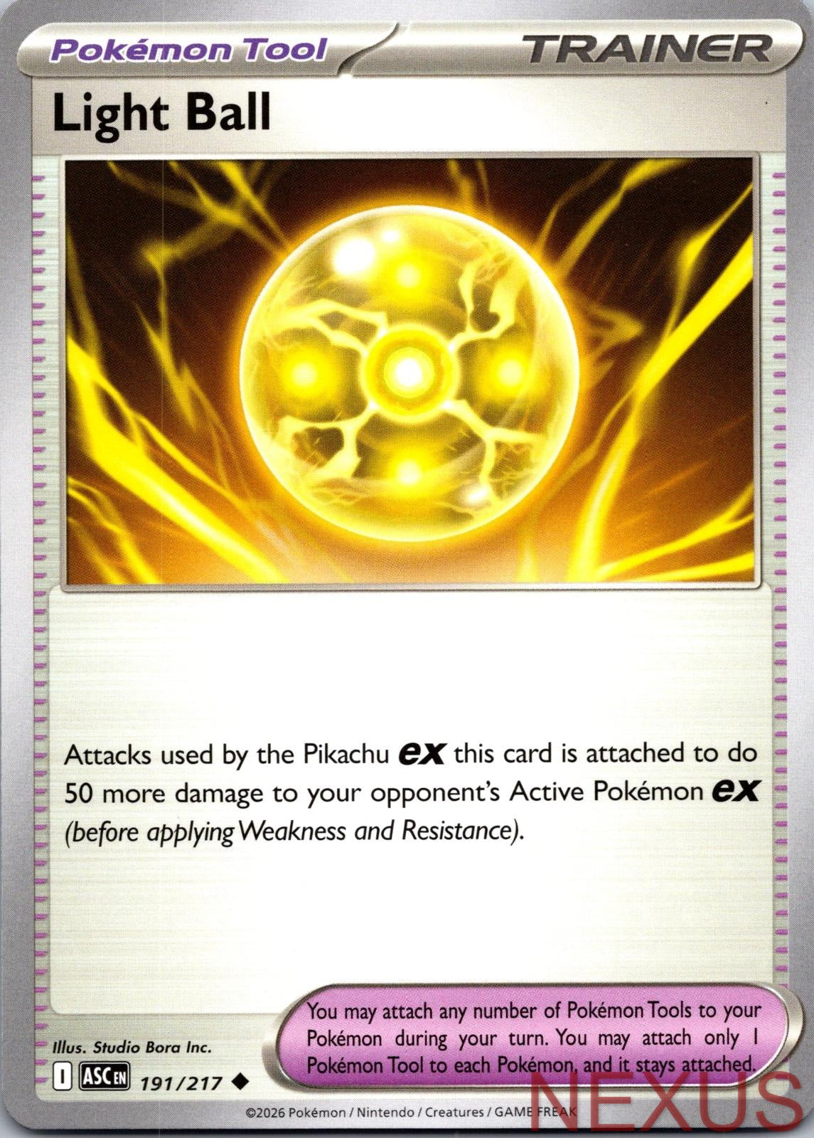 Light Ball 191/217 Uncommon Near Mint