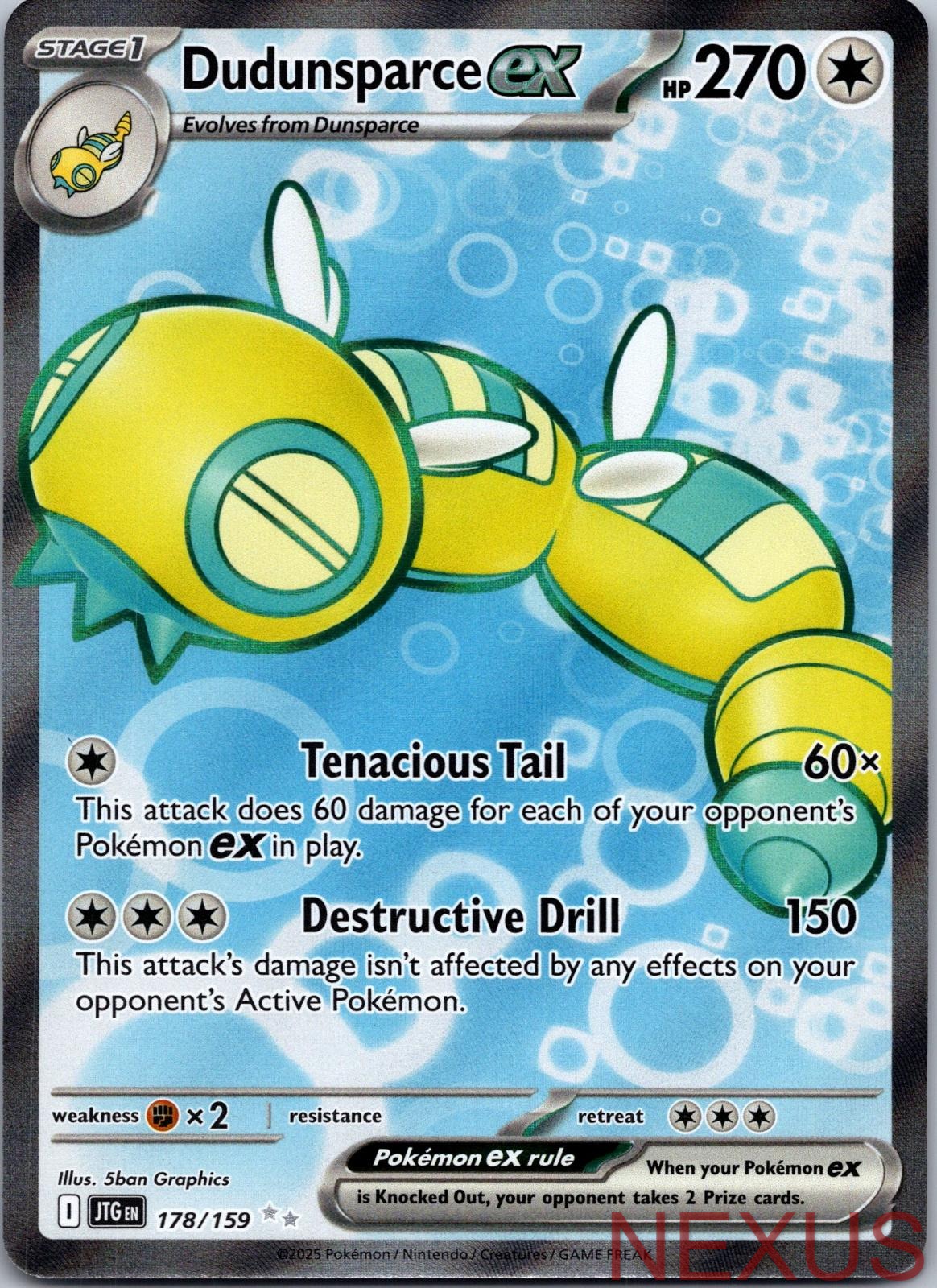 Dudunsparce ex 178/159 Ultra Rare Holo Near Mint