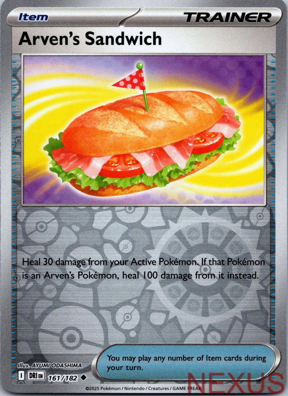 Arven's Sandwich 161/182 Uncommon Reverse Holo Near Mint