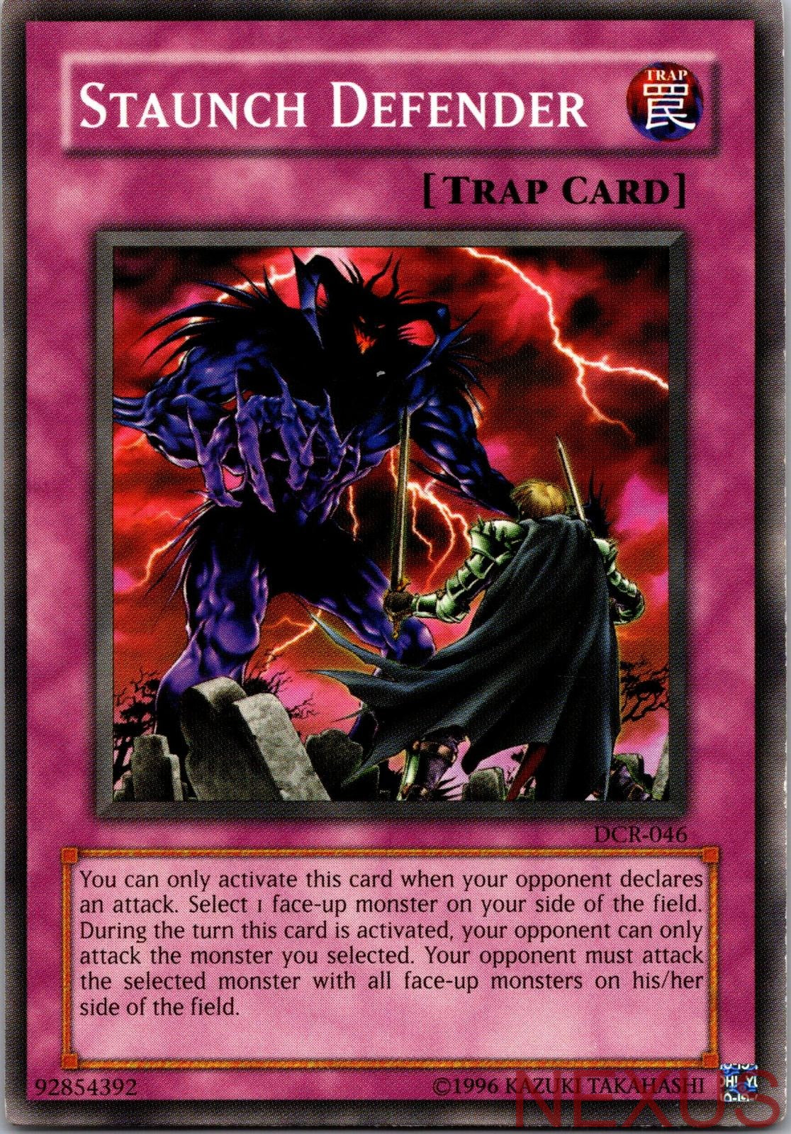 Staunch Defender DCR-046 Common Dark Crisis Yu-Gi-Oh Unlimited Near Mint