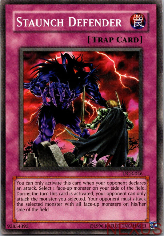 Staunch Defender DCR-046 Common Dark Crisis Yu-Gi-Oh Unlimited Near Mint