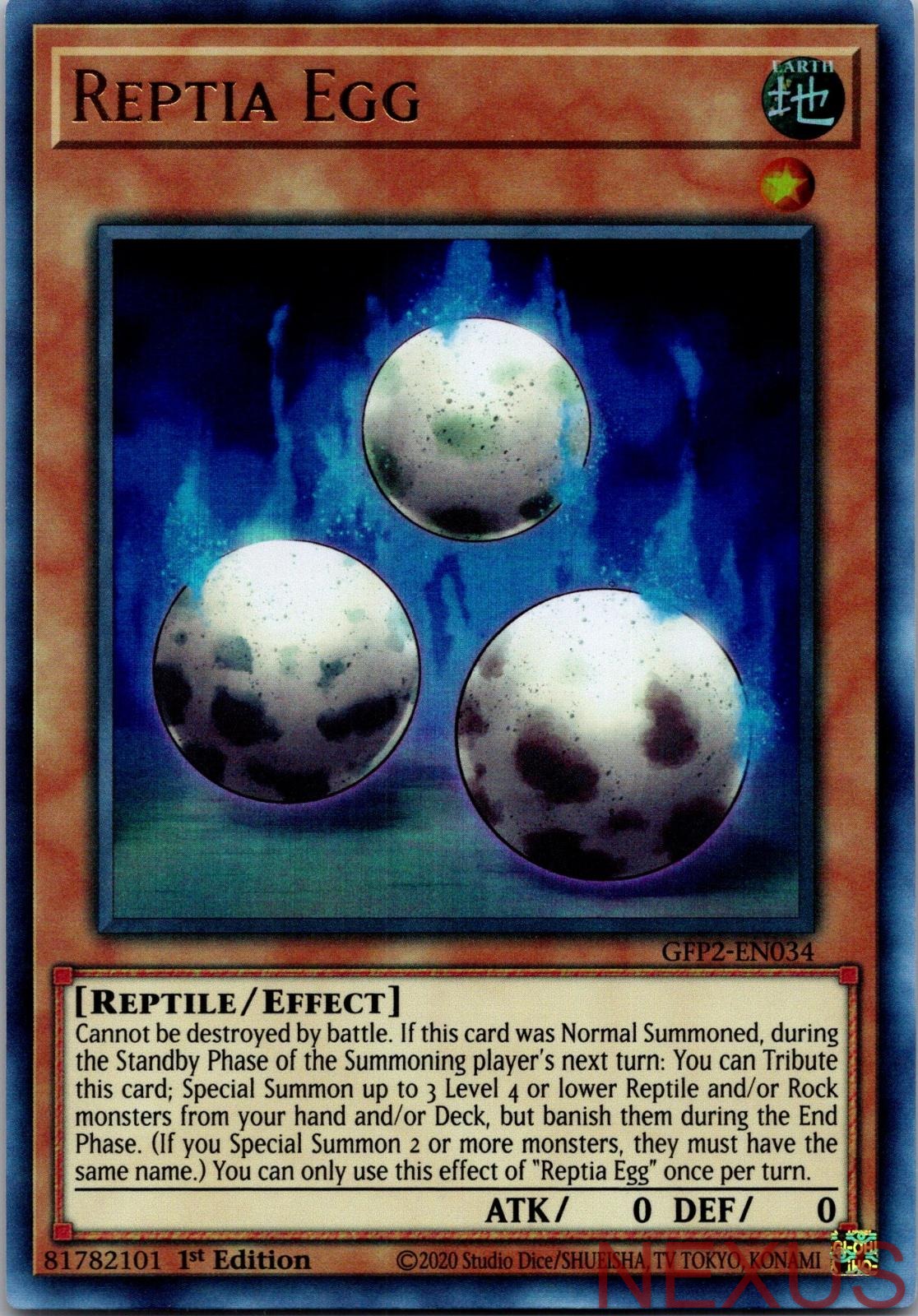 Reptia Egg GFP2-EN034 Ultra Rare 1st Edition Near Mint
