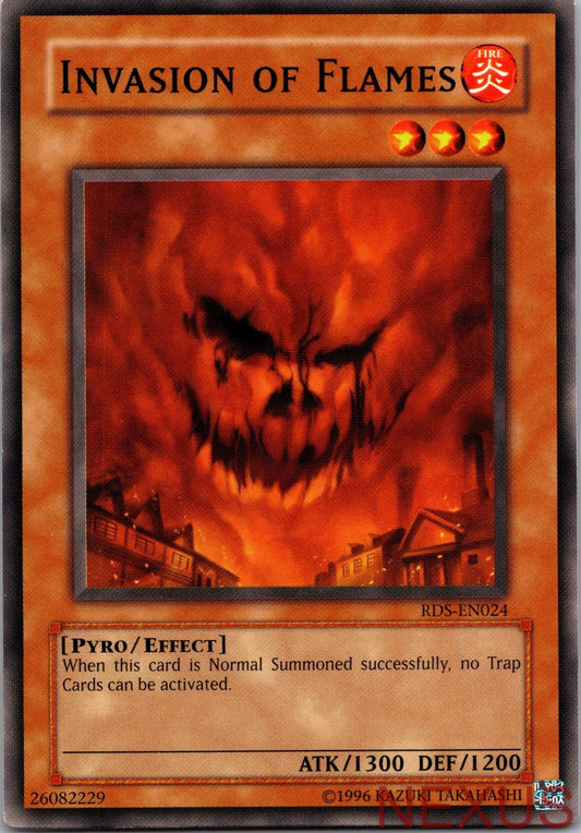 Invasion of Flames RDS-EN024 Common Rise of Destiny Unlimited Near Mint