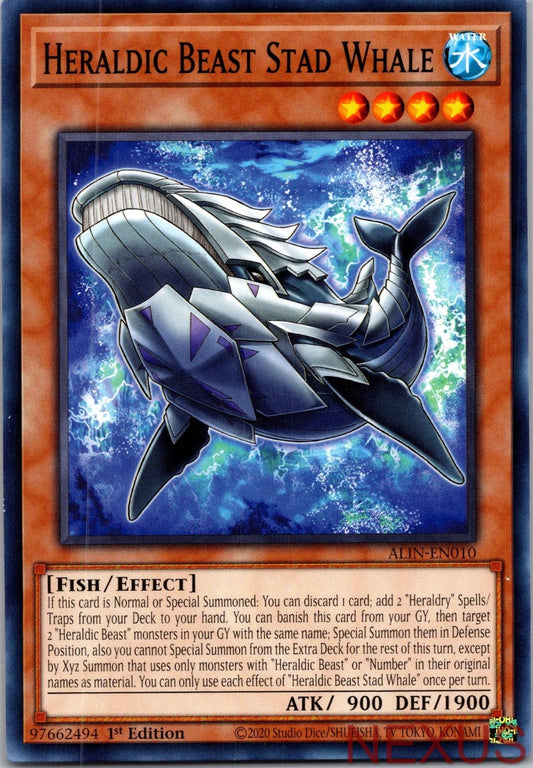 Heraldic Beast Stad Whale ALIN-EN010 Common 1st Edition Near Mint