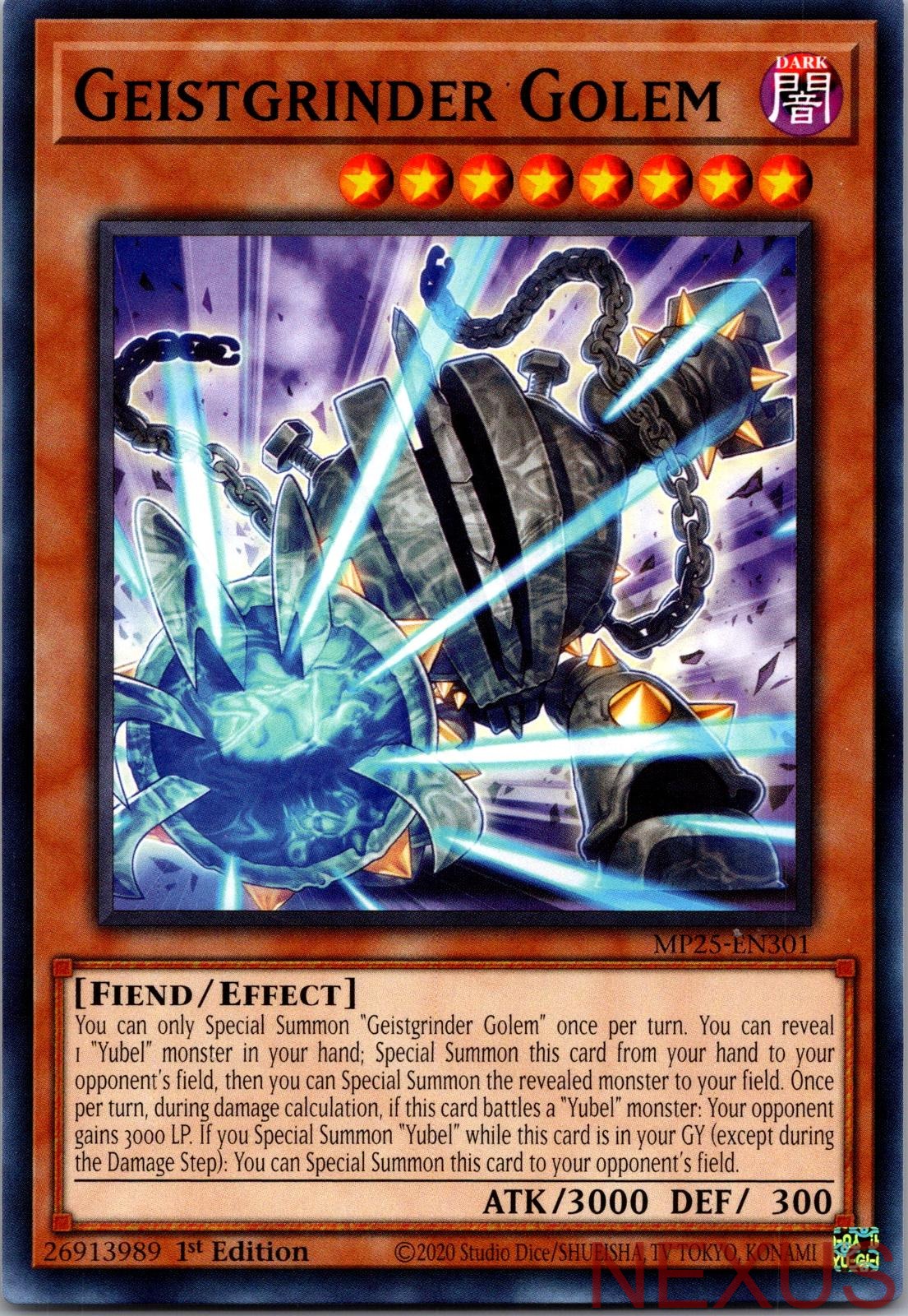 Geistgrinder Golem MP25-EN301 Common 1st Edition Near Mint