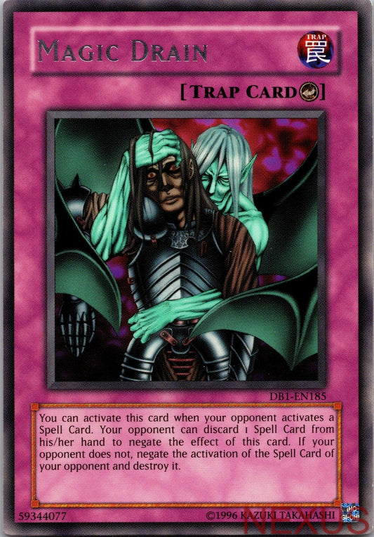 Magic Drain DB1-EN185 Rare Dark Beginning 1 Yu-Gi-Oh Unlimited Near Mint