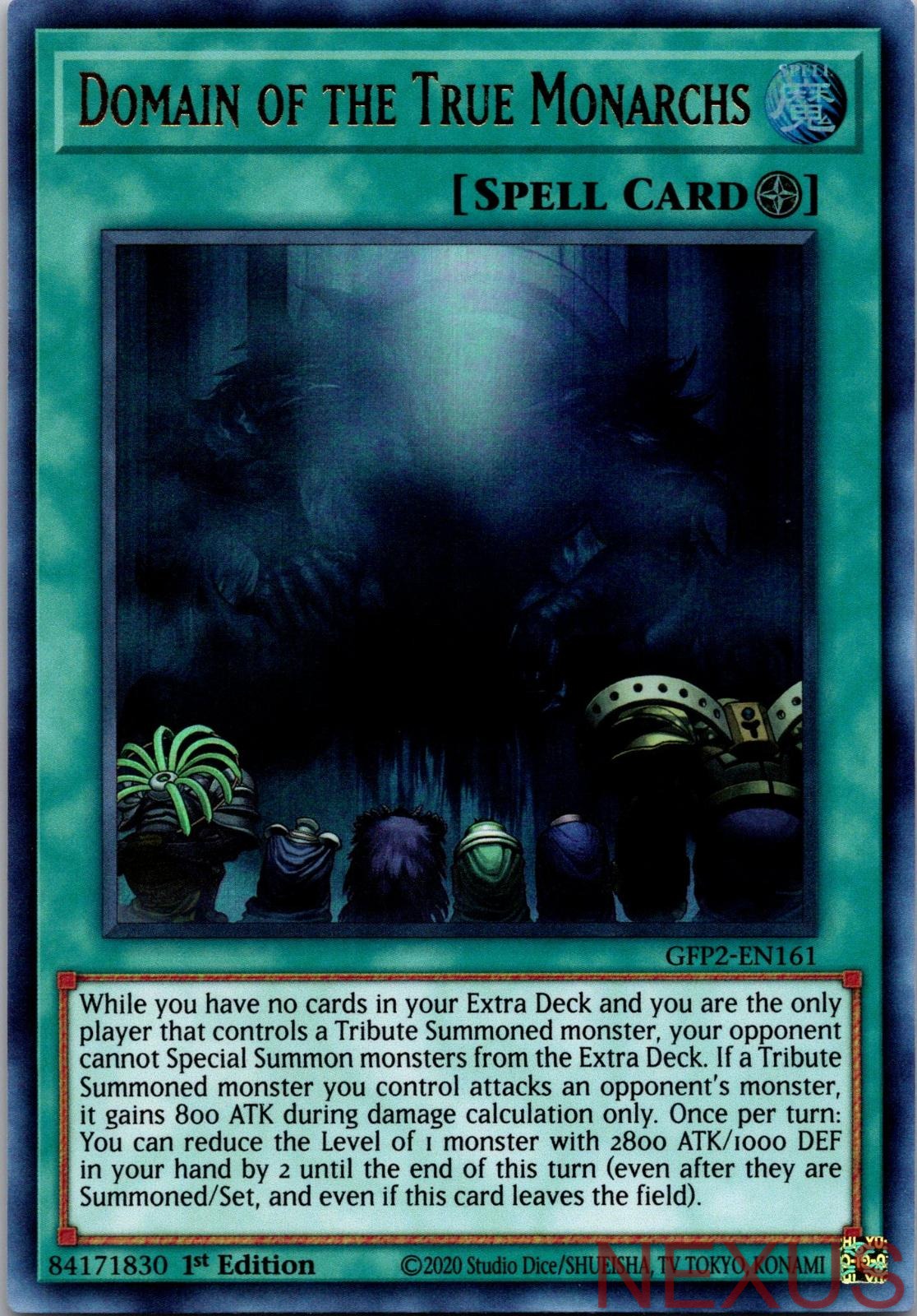 Domain of the True Monarchs GFP2-EN161 Ultra Rare 1st Edition Near Mint