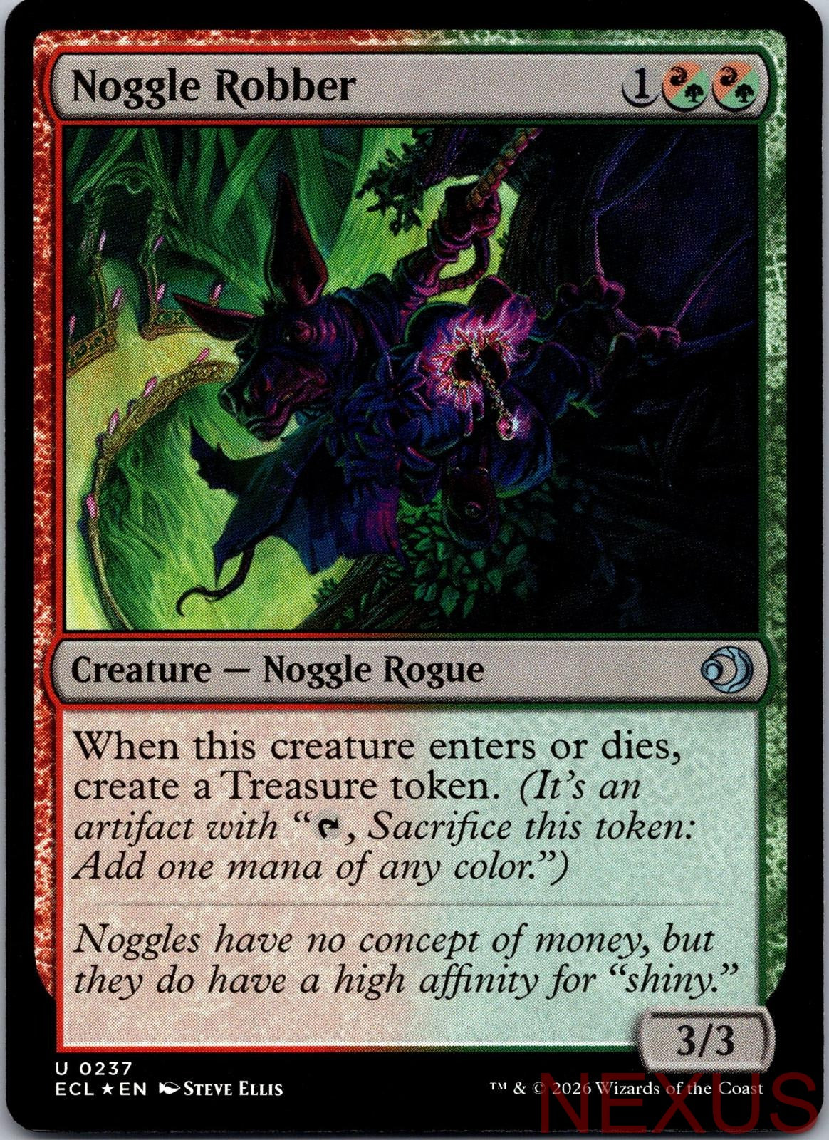 Noggle Robber 237 Uncommon Foil Near Mint