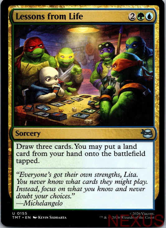 Lessons from Life 0155 Teenage Mutant Ninja Turtles Magic: The Gathering NM
