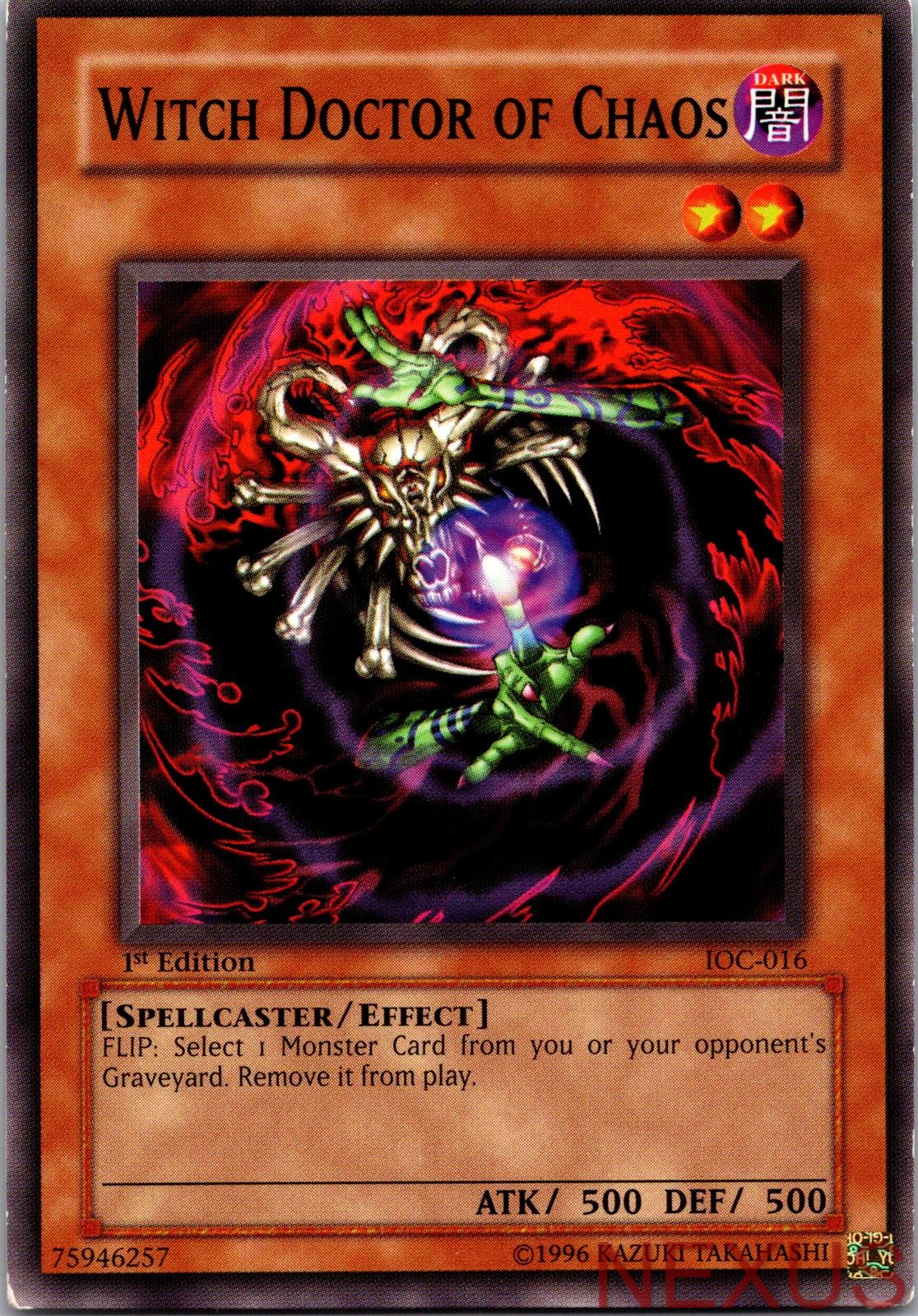 Witch Doctor of Chaos IOC-016 Common 1st Edition Lightly Played