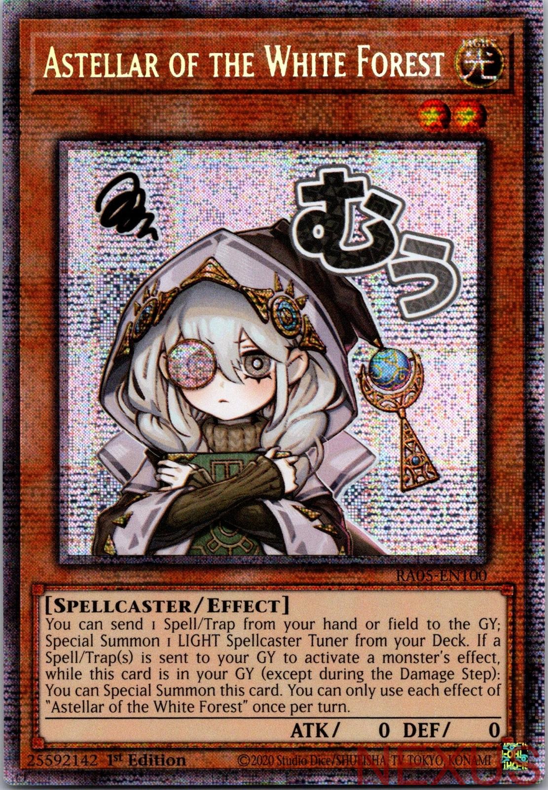 Astellar of the White Forest (Starlight Rare) RA05-EN100 1st Edition NM