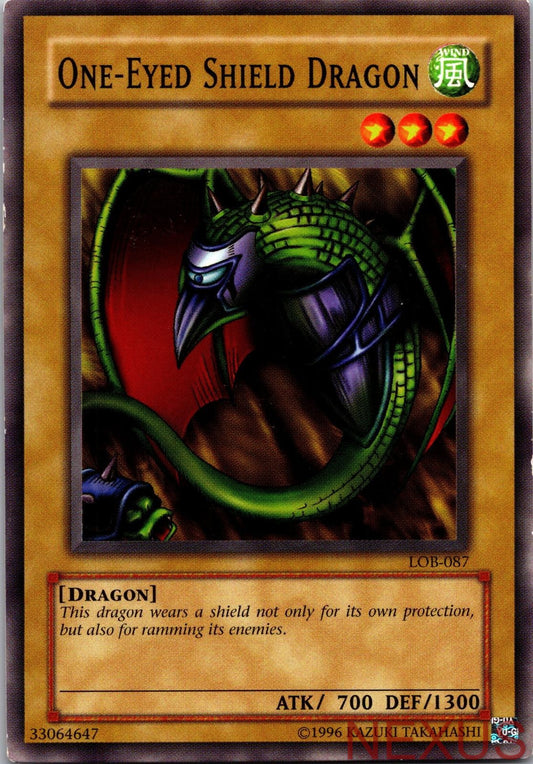 One-Eyed Shield Dragon LOB-087 The Legend of Blue Eyes White Dragon Unlimited NM