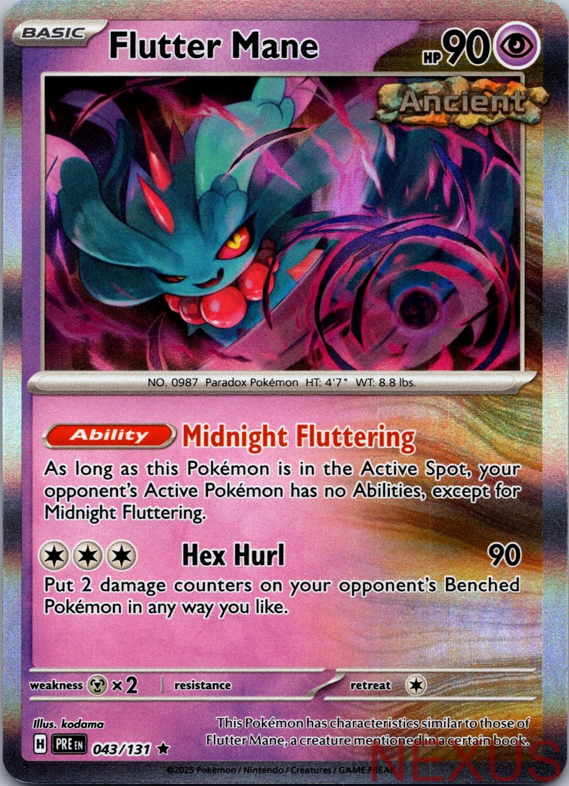 Flutter Mane 043/131 Holo Rare Near Mint