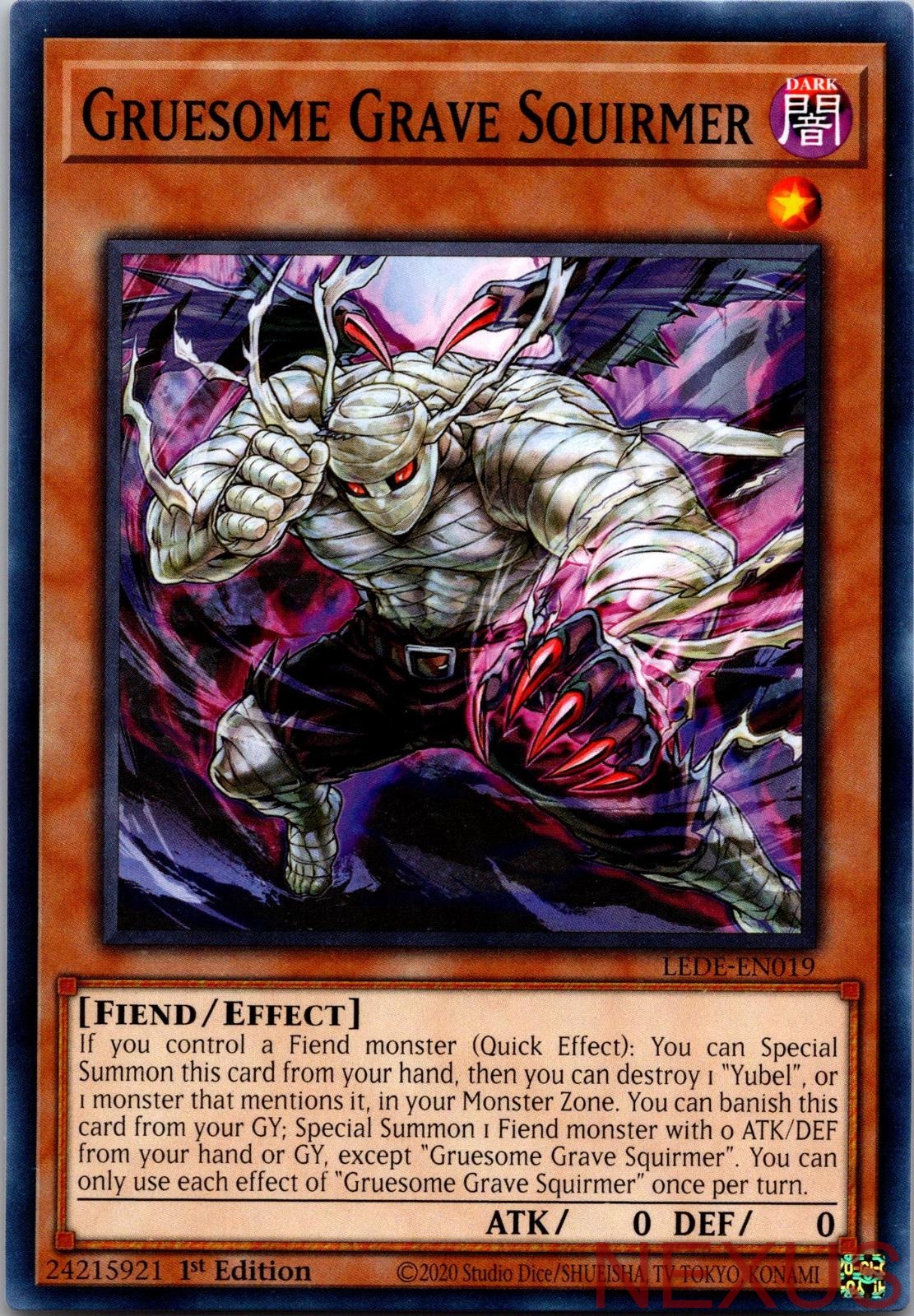 Gruesome Grave Squirmer LEDE-EN019 Common Legacy of Destruction 1st Edition NM