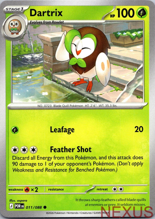 Dartrix 011/088 Common Near Mint