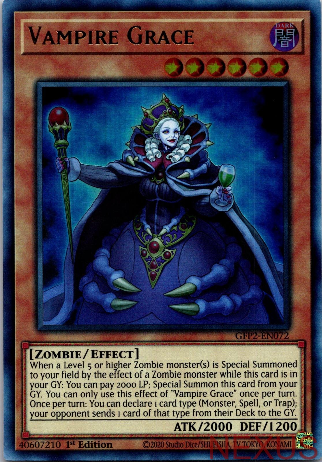 Vampire Grace GFP2-EN072 Ultra Rare 1st Edition Near Mint