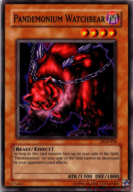 Pandemonium Watchbear DCR-058 Common Dark Crisis Yu-Gi-Oh Unlimited Near Mint