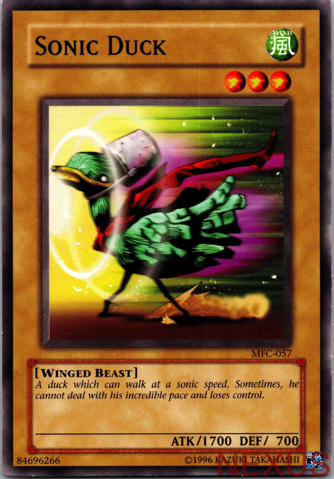 Sonic Duck MFC-057 Common Magician's Force Yu-Gi-Oh Unlimited Near Mint