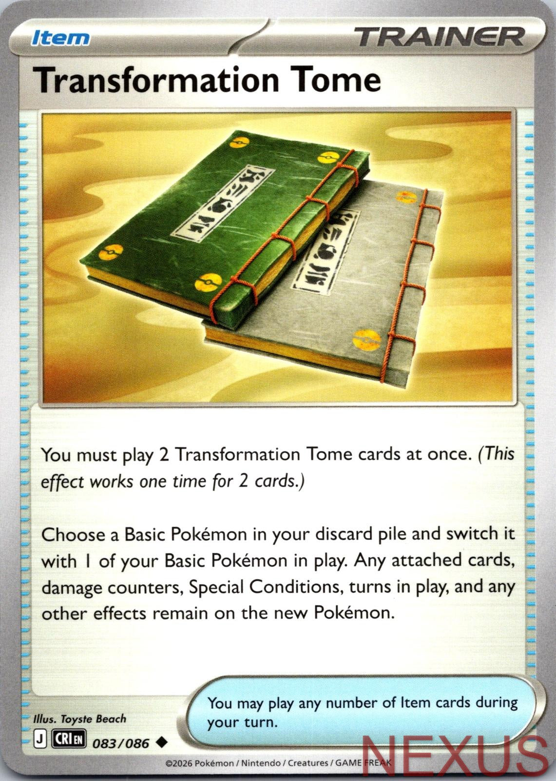 Transformation Tome 083/086 Uncommon Near Mint