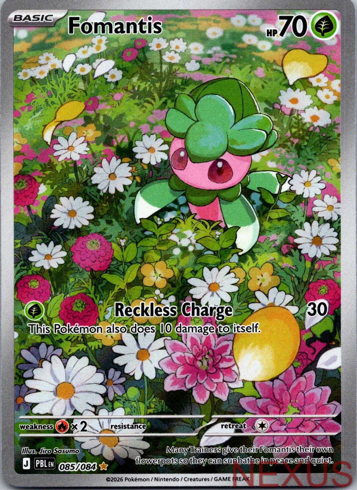Fomantis 085/084 Illustration Rare Holo Near Mint