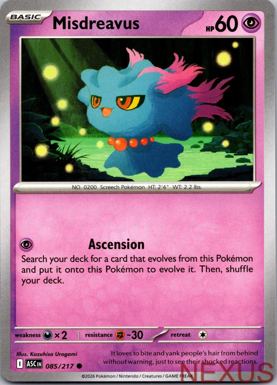 Misdreavus 085/217 Common Near Mint
