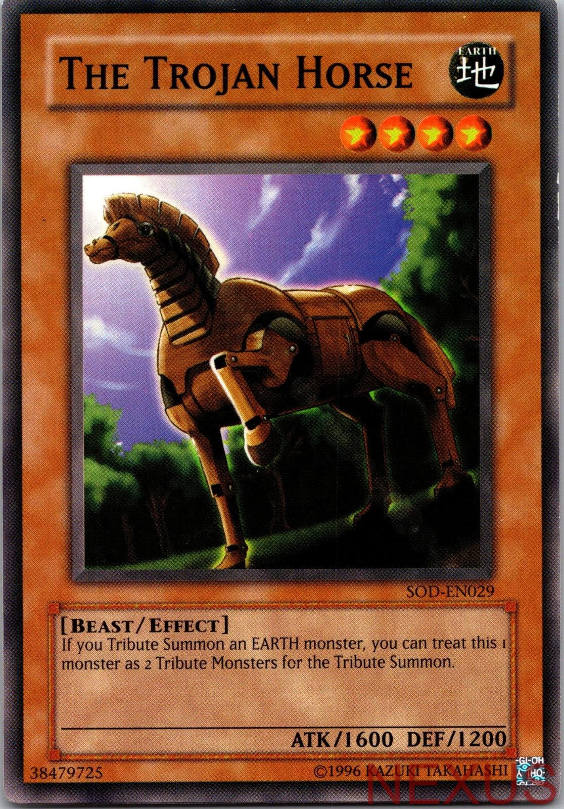 The Trojan Horse SOD-EN029 Common Soul of the Duelist Unlimited Near Mint