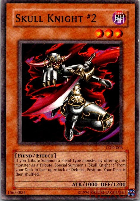 Skull Knight #2 LOD-006 Common Legacy of Darkness Yu-Gi-Oh Unlimited Near Mint