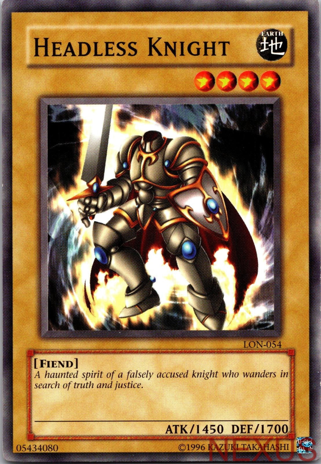 Headless Knight LON-054 Common Labyrinth of Nightmare Unlimited Near Mint