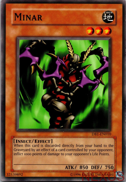 Minar DB1-EN010 Common Dark Beginning 1 Yu-Gi-Oh Unlimited Near Mint