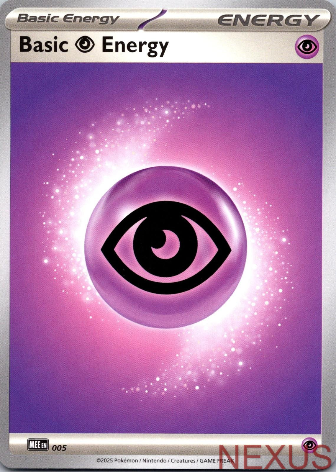 Basic Psychic Energy - 005 5 Common Mega Evolution Energies Pokemon Near Mint