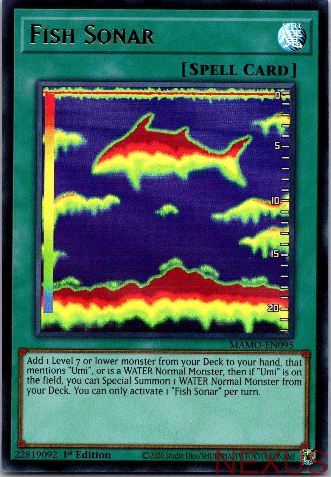 Fish Sonar MAMO-EN095 Ultra Rare 1st Edition Near Mint
